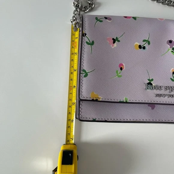 Kate Spade New York Cameron Wild Flower Ditsy Lavender Floral shoulder Bag - Picture 8 of 8